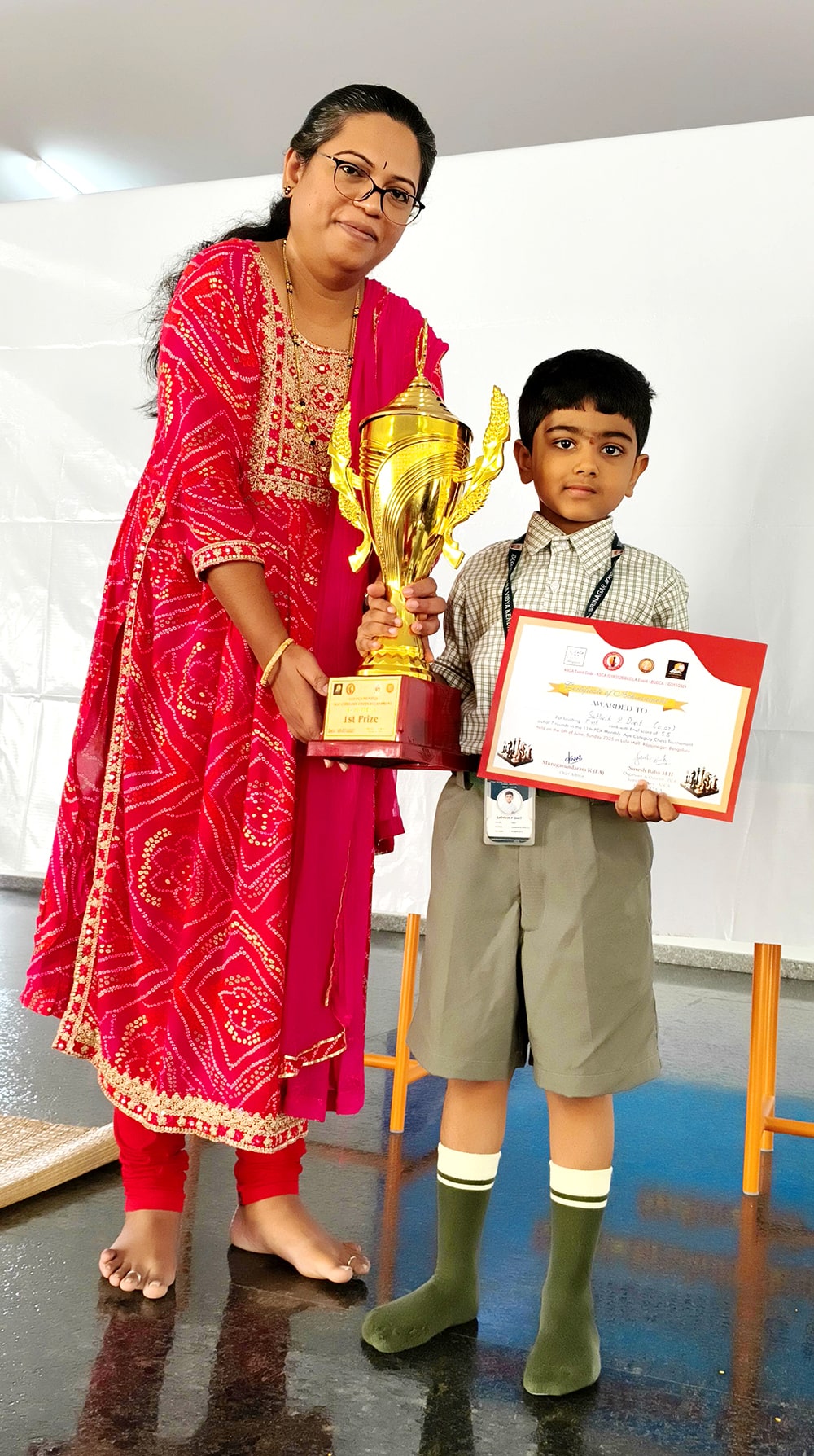 Student of RVK – Srinagar Achievement in Chess Tournament -2