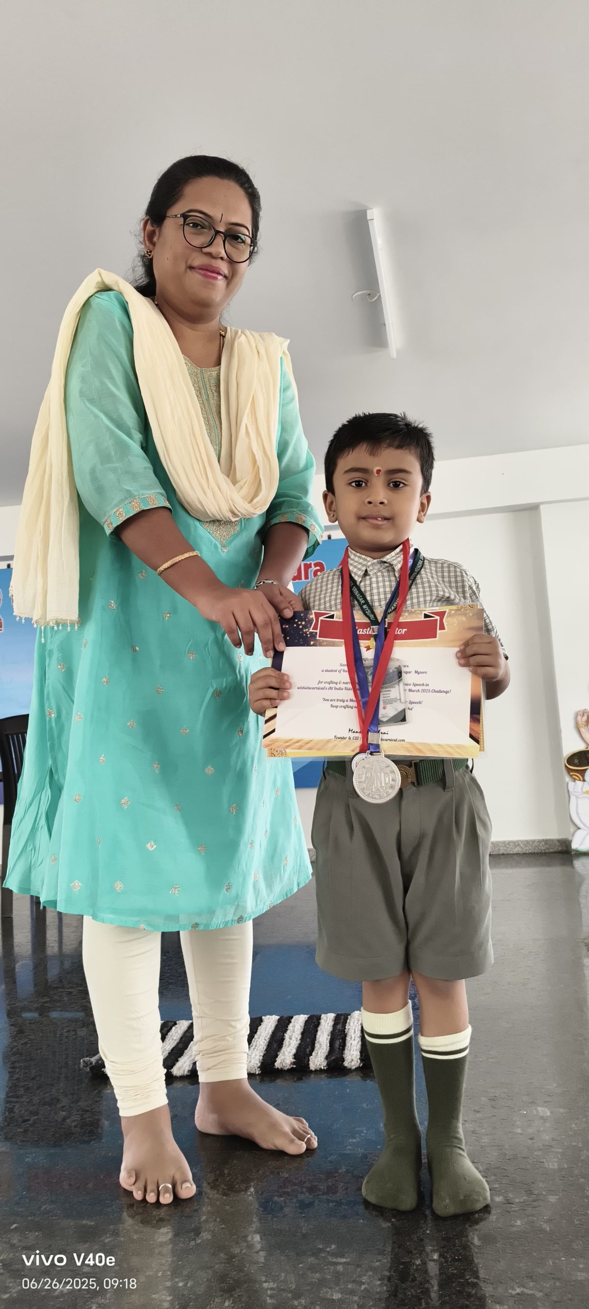 Student of RVK – Srinagar achieved in National-Level Competition