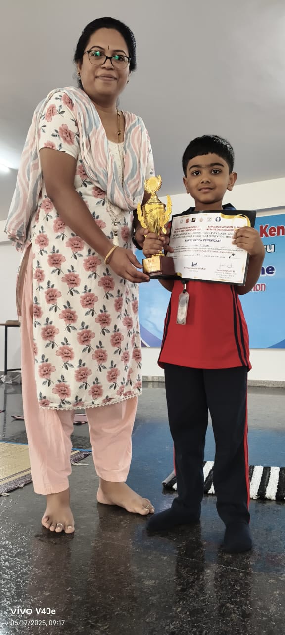 Student of RVK – Srinagar shines at Karnataka State U-11 FIDE Rated Chess Championship 2025