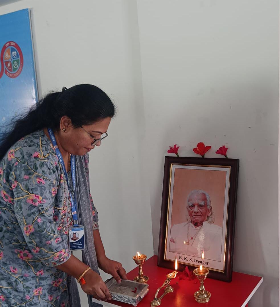 Observance of B.K.S. Iyengar Jayanti at RVK - Srinagar (2)