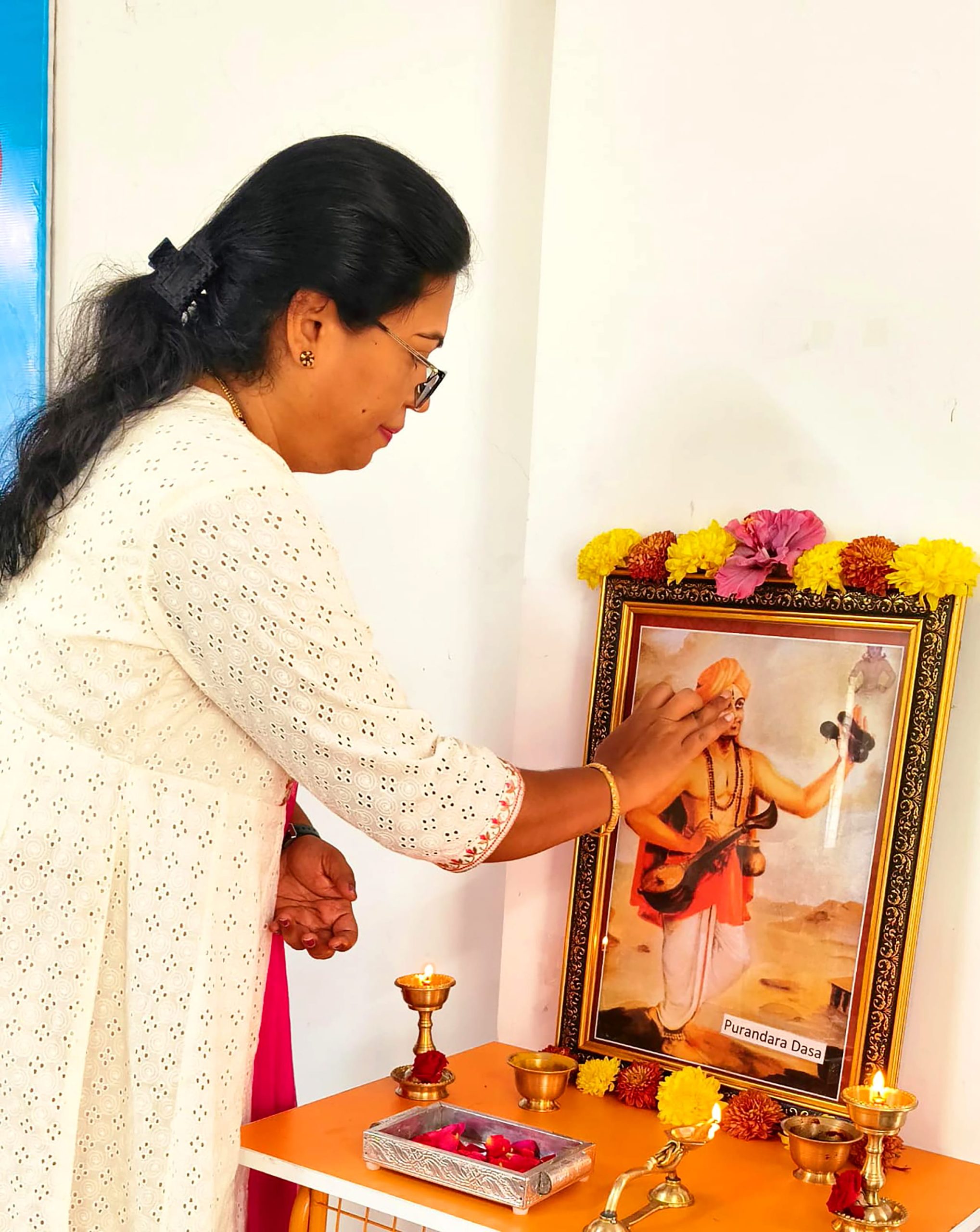 Observance of Purandara Dasara Aradhane at RVK Srinagar (1)