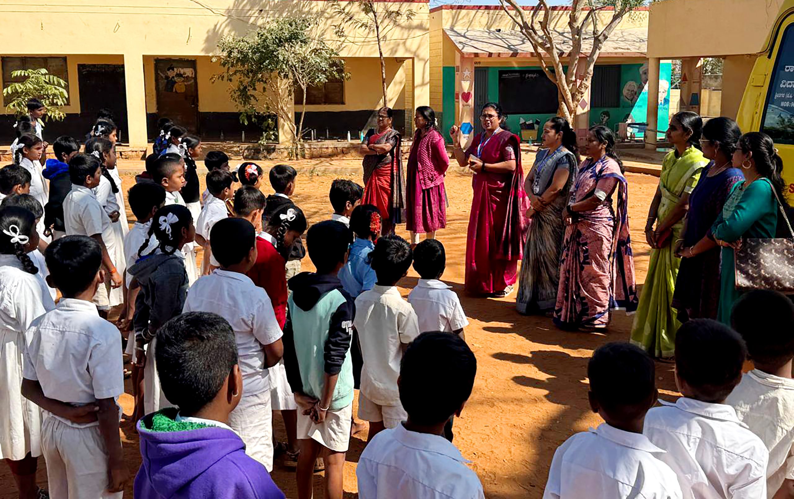 RVK - Srinagar Service Initiative Distributes Educational Supplies to Four Mysore Govt Schools (3)