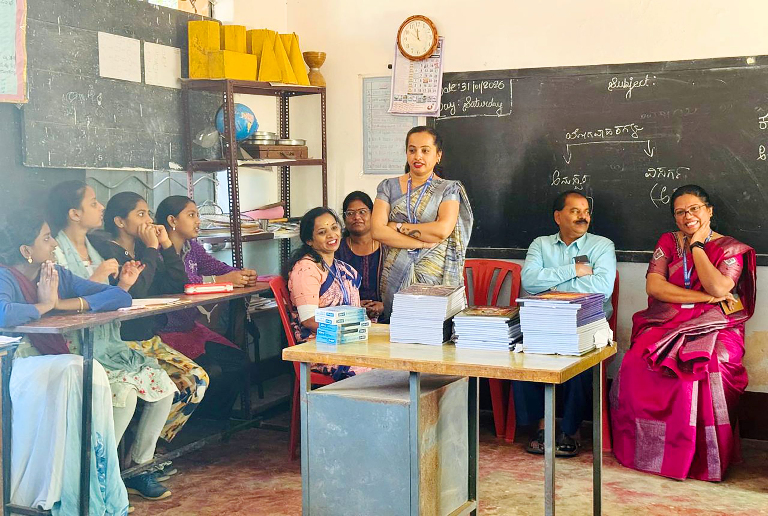 RVK - Srinagar Service Initiative Distributes Educational Supplies to Four Mysore Govt Schools (8)