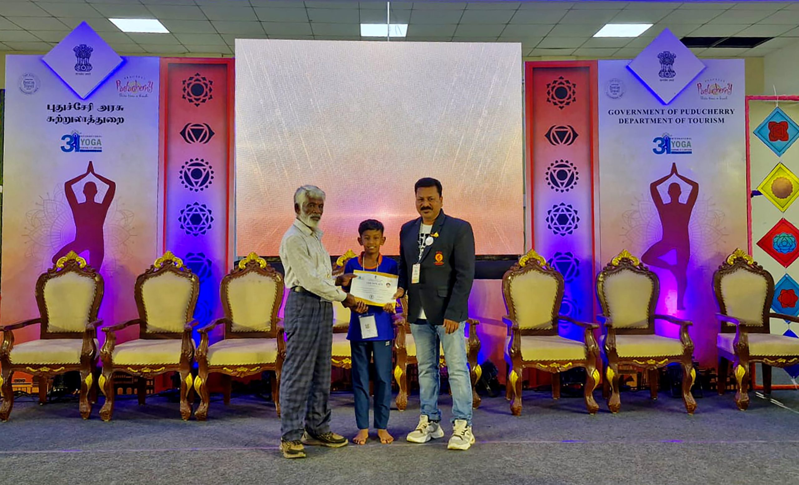 RVK - Srinagar Student Wins Big at International Yoga Fest (3)