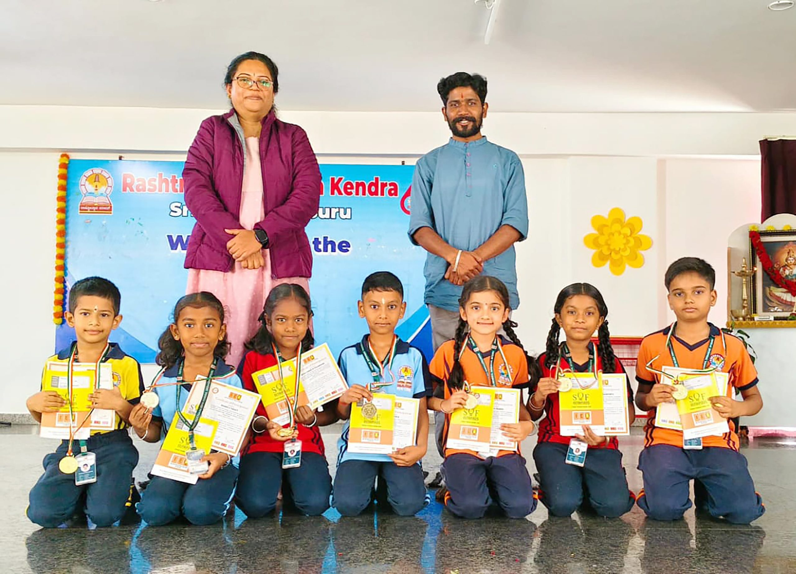 RVK Srinagar Students Bagged Gold Medals in International English Olympiad