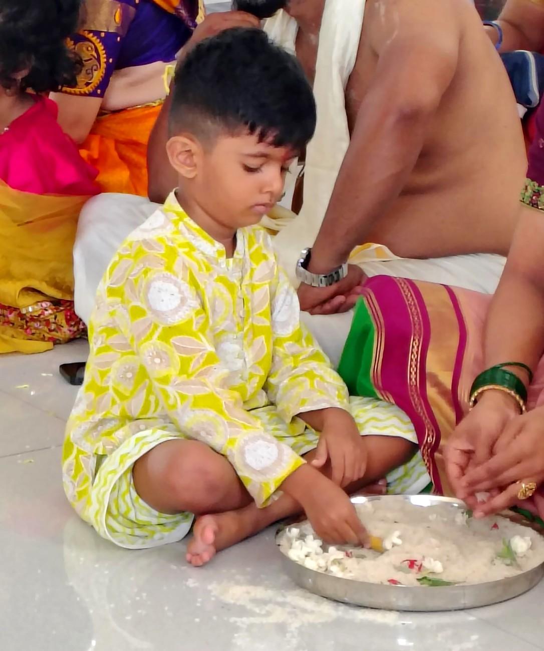 Aksharabhyasa and Vidyarambha Programme Held at RVK - Mysuru (7)