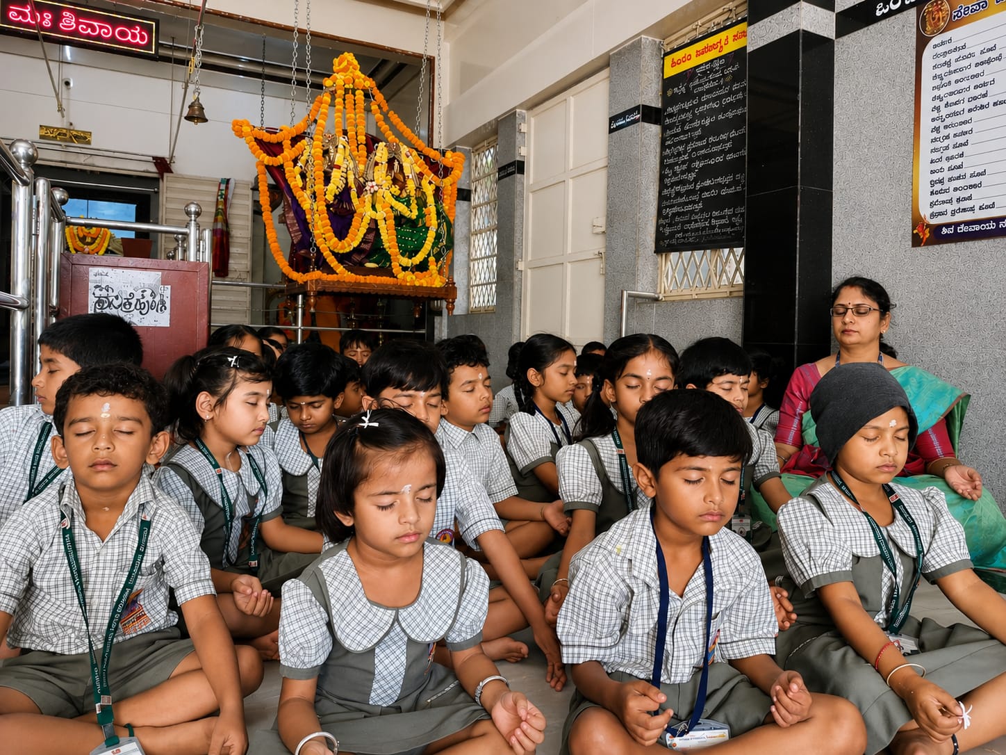 RVK - Srinagar Gokulam Students Explore Temple Traditions on Field Trip (9)